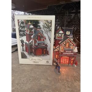 Winter Glen By Dillard's Fire Department 2001 Lemax Christmas Light NOS NIB NEW